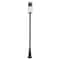 Z-Lite Luca Outdoor Post Mounted Fixture, 1-Light, 10 In.W x 121.75 In.H, Black/Etched 517PHB-519P-BK-LED - alternate 3